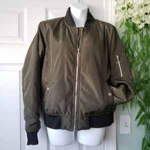 Army Green Bomber Jacket
